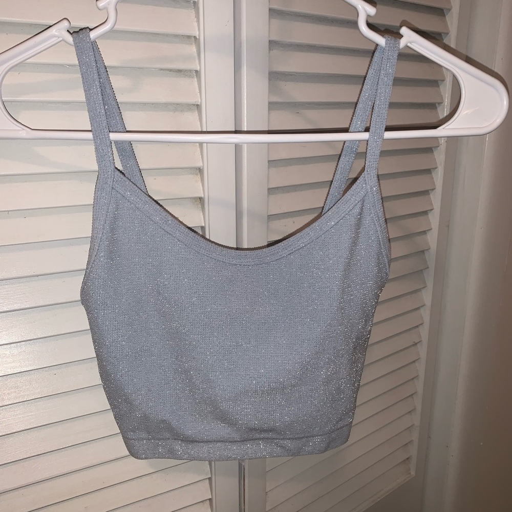 Fun Light Blue Sparkly Top